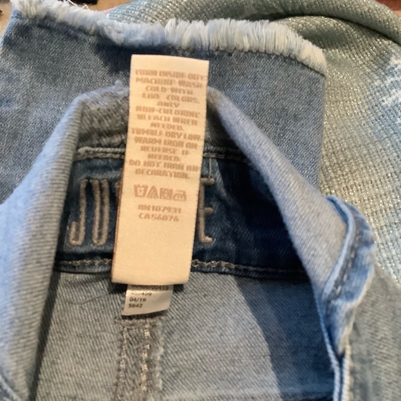 Girls Justice Blue Denim Overalls - Picture 8 of 8